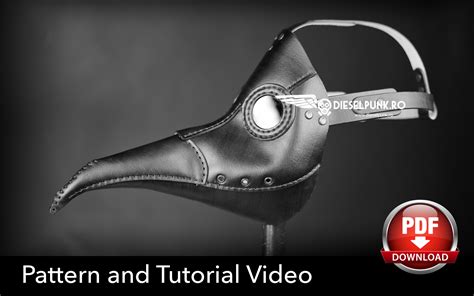 Plague Doctor Mask Pattern - DIY Pattern - Pdf Download - Video Tutorial