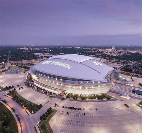 ATT Stadium Aerial at Night | AT&T Stadium