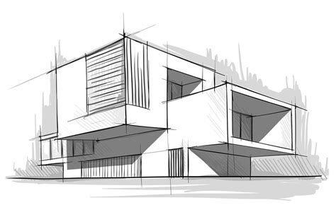 Dessin D Architecte Maison Moderne