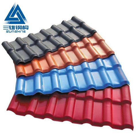 Synthetic Color Roofing Sheet Material Resin Roof Tile - Synthetic ...