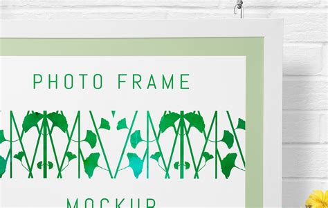 Free Hanging Landscape Frame Mockup (PSD) - Psfreebies