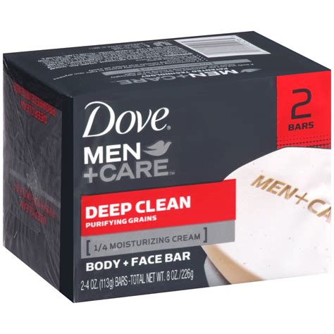 Dove Men + Care Deep Clean Bar Soap 2 ct | Shipt