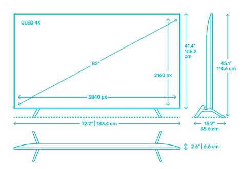 80 Tv Dimensions