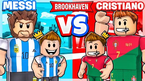 FAMILIA MESSI vs FAMILIA CRISTIANO RONALDO en BROOKHAVEN! ⚽🏡 - Roblox ...