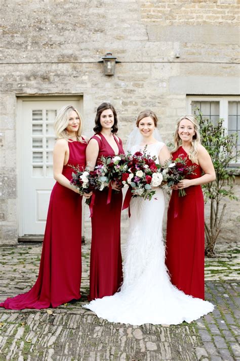 Beautiful Berry Toned Winter Barn Wedding - Weddingomania