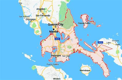 Calabarzon Map Clip Art