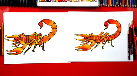 How To Draw A Realistic Scorpion - Art For Kids Hub