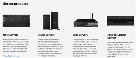 Lenovo Data Center Products