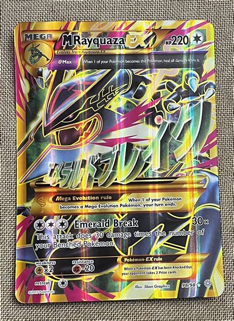 Mavin | M Rayquaza EX 98/98 - XY Ancient Origins MEGA Shiny Ultra Jumbo ...