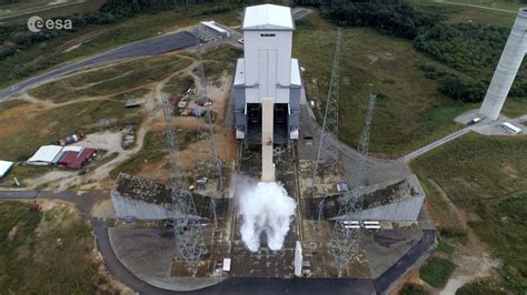 ESA - Ariane 6 launch pad water deluge system test