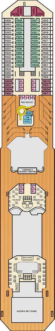 Carnival Conquest Deck plan & cabin plan