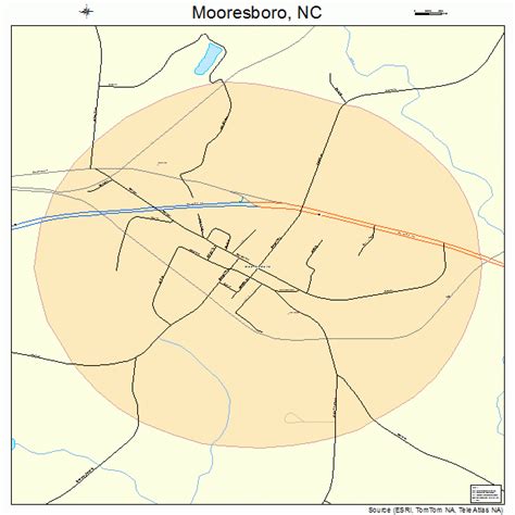 Mooresboro North Carolina Street Map 3744160