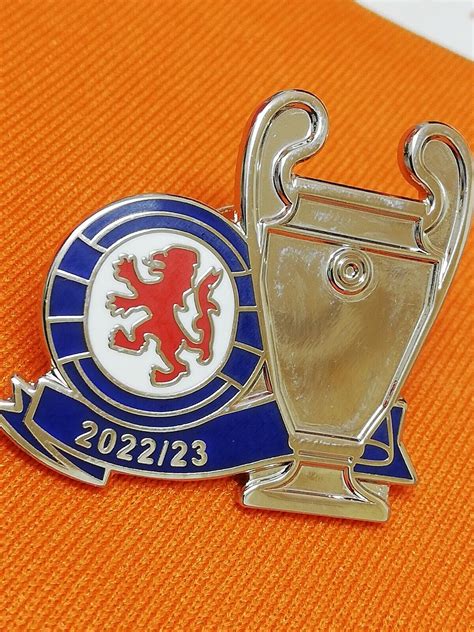 GLASGOW RANGERS FC 2022 /2023 CHAMPIONS LEAGUE TROPHY PIN BADGE | eBay