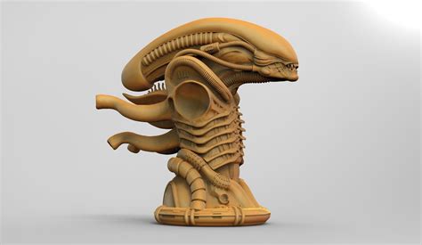 Original Alien Xenomorph bust 3D model 3D printable | CGTrader