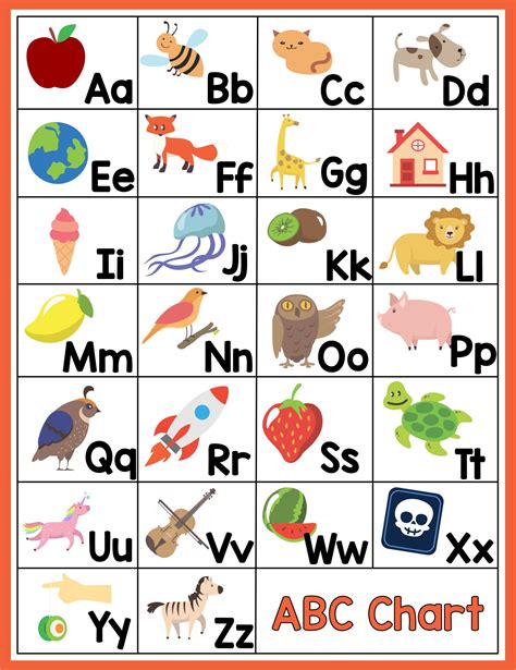 Free Printable Alphabet Chart