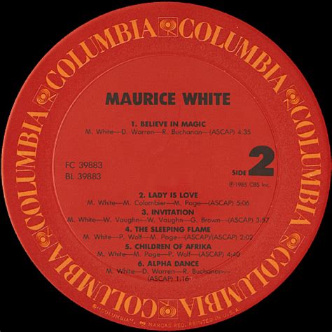 Maurice White – Maurice White | Vinyl Album Covers.com