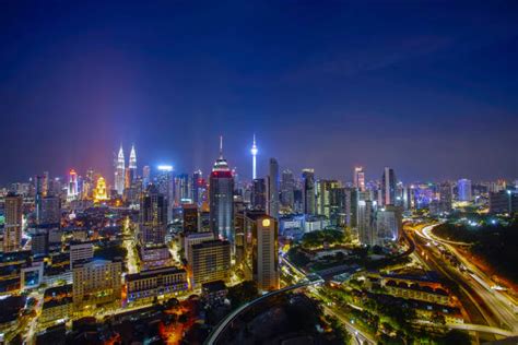 Kl Skyline Night Stock Photos, Pictures & Royalty-Free Images - iStock