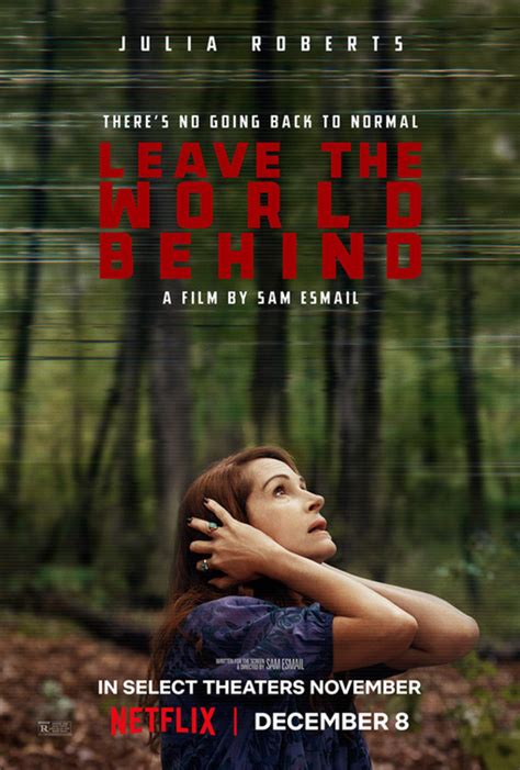 Leave the World Behind movie posters and book cover - Fonts In Use