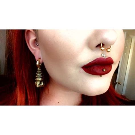 philtrum piercing on Tumblr