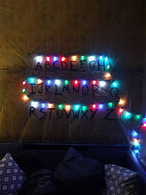 Lighting: My Stranger Things Alphabet Wall