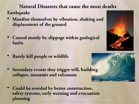 Natural disasters' Impacts & Prevention