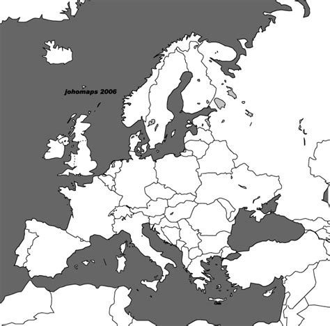 Blank Map Of Europe And Northern Africa