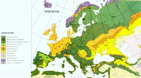 Vegetation zones of Europe : r/MapPorn