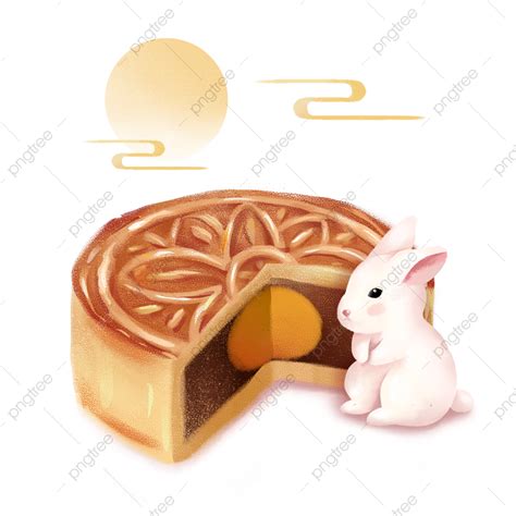 Mid Autumn Festival Hd Transparent, Mid Autumn Festival Cute Rabbit And ...