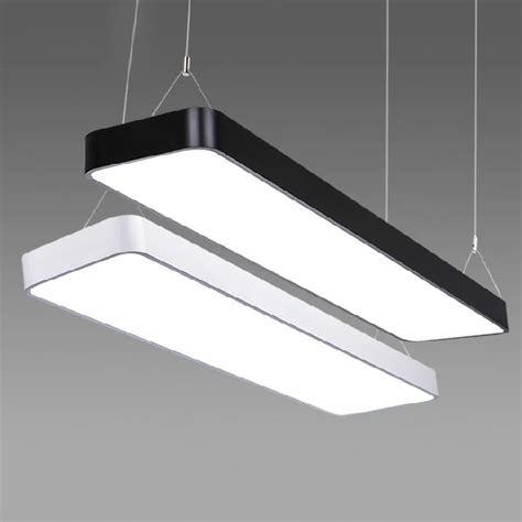 Modern office light Pendant Lights simple LED office long strip ...