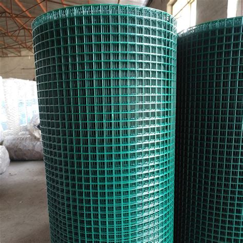 China Dark Green PVC Coated Welded Wire Mesh Rolls manufacturers and ...