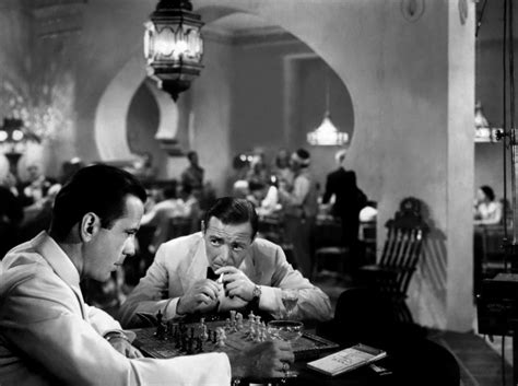 In Casablanca (1942) Rick Blaine (played by Humphrey Bogart) is shown ...