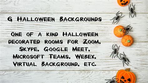 6 Halloween Backgrounds for Zoom, Skype, Google Meet, Microsoft Teams ...