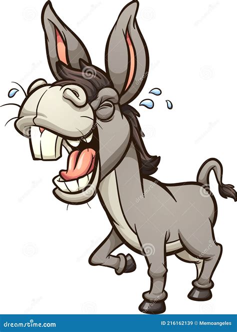 Laughing Donkey Cartoon Vector | CartoonDealer.com #62862215