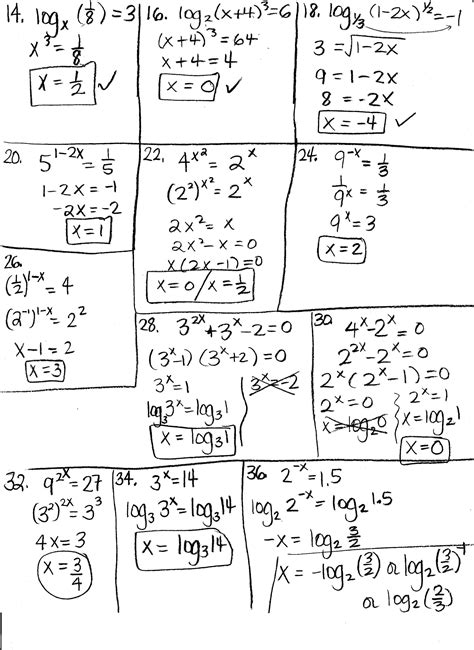 Solving Exponential And Logarithmic Equations Worksheet — db-excel.com