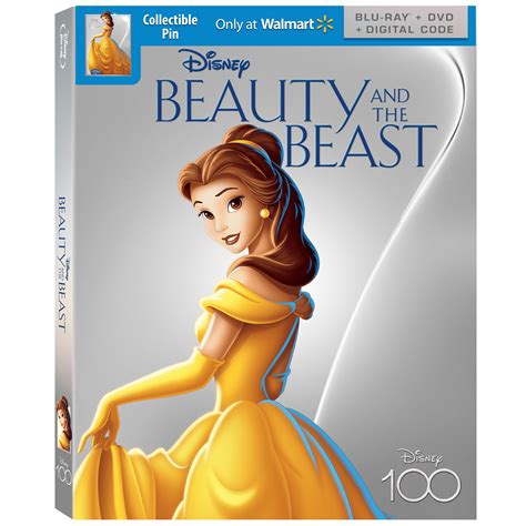 Beauty and The Beast - Disney100 Edition Walmart Exclusive (Blu-ray ...