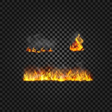 Realistic fire animation sprites flames vector set 3015661 Vector Art ...