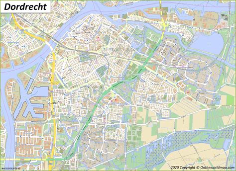 Detailed Map of Dordrecht