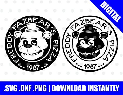 Freddy Fazbear Pizza Fnaf SVG / DXF / PNG File Cutting File for ...