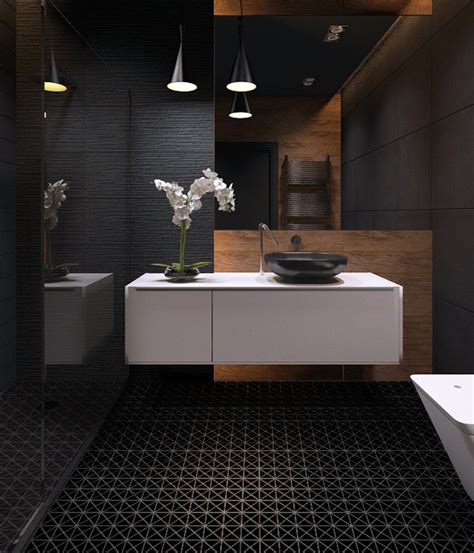 Modern Bathroom Floor Triangular Porcelain Mosaic Tile - Modern ...