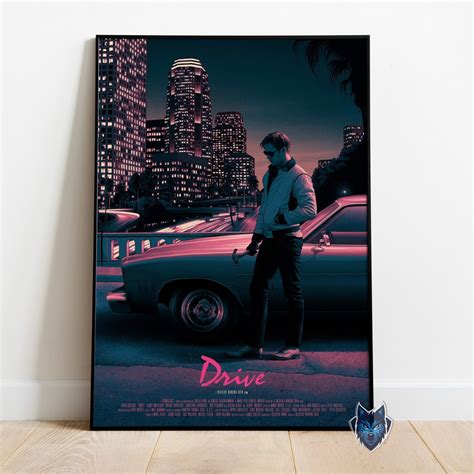 Drive Poster Ryan Gosling Wall Art Rolled Canvas Print - Etsy