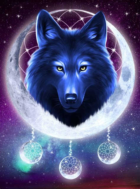 Galaxy Wolf Paint By Numbers - Numeral Paint Kit