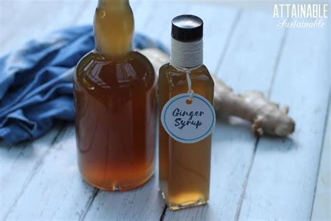 Flavor Packed Ginger Syrup Recipe (2-Ingredients) - Attainable Sustainable®