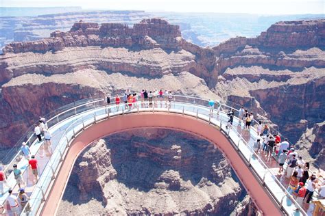 Grand Canyon West Skywalk is the most famous attraction in the west ...