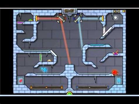 Fireboy and Watergirl ice Temple Level 28 - YouTube