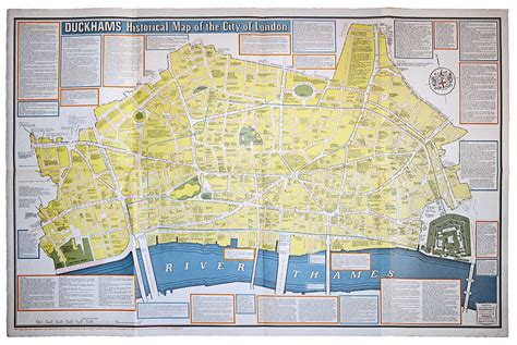 Historical Map of the City of London. by DUCKHAMS: (1960) Map | Robert ...