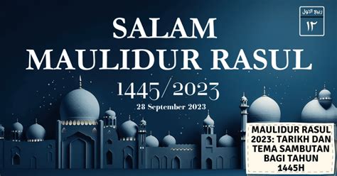 Sambutan Maulidur Rasul 2023 / 1445H & Selawat Maulid Nabi