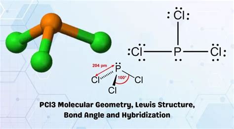 PCl3 Molecular Electron Geometry, Lewis Structure, Bond Angles and ...