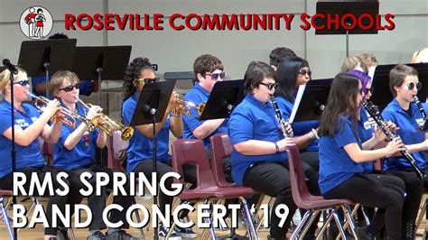 Roseville Middle School Spring Band Concert '19 - YouTube