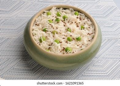 Mutter Pulao Green Peas Pulaopulav Steamed Stock Photo 1621091365 ...