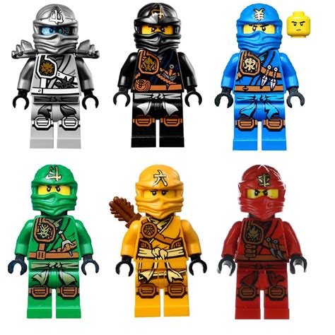 Lego Ninjago Tournament of Elements Jungle Robe set of 6 - Lloyd, Zane ...